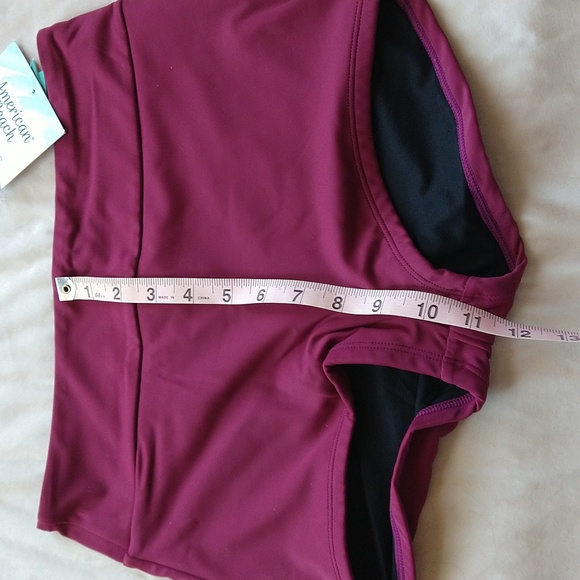 American beach by Maurices maroon high waist boyshort swim bottoms NWT size S - Picture 4 of 4